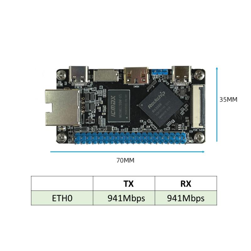 Lommestørrelse RK3566 SBC Single Board Computer